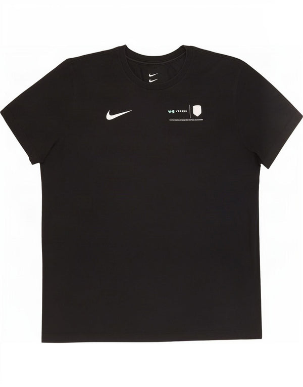 Nike Camiseta Dri Fit Graphic para Hombre Top XL Algodón Negro