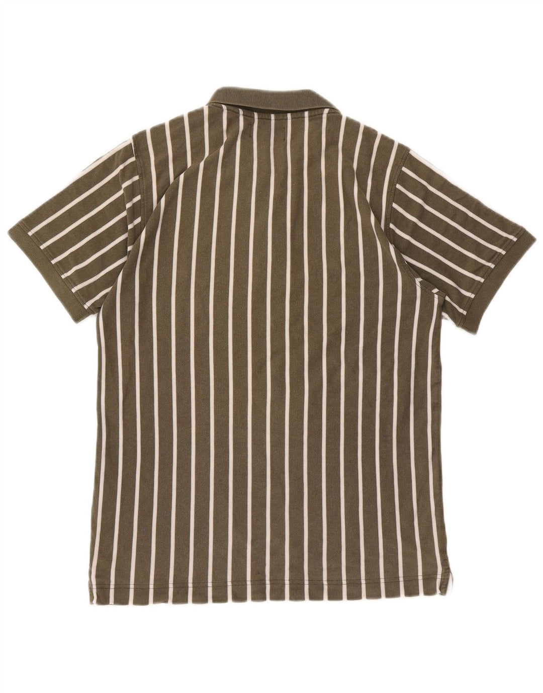 Polo Kappa Hombre De Algodón A Rayas Caqui Medio