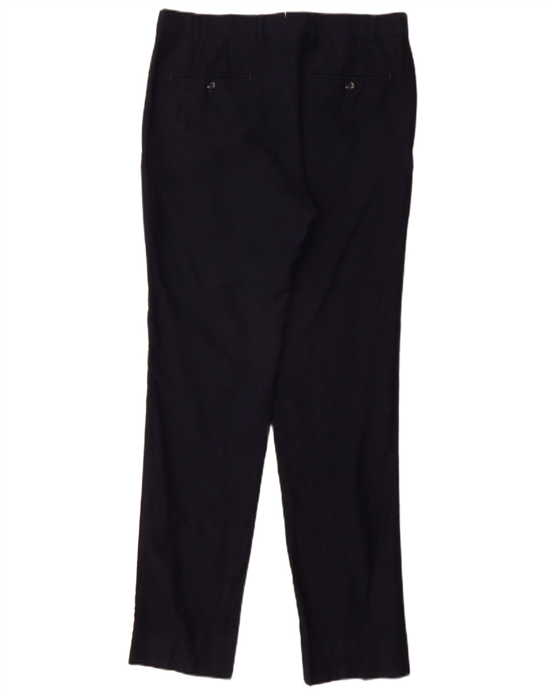 MASSIMO DUTTI Pantalón de traje recto para hombre EU 40 Medium W31 L32 Azul marino