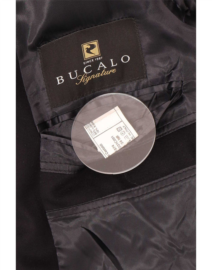 Bucalo Abrigo para hombre IT 54 2XL Lana negra