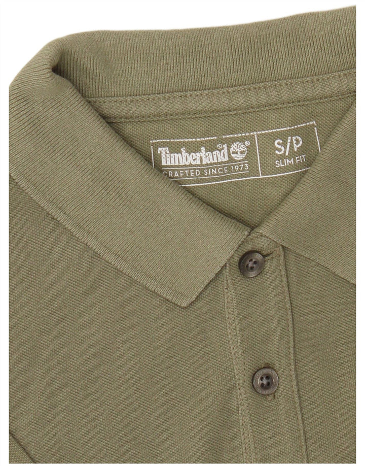 Timberland Polo Slim Fit para Hombre Caqui Pequeño