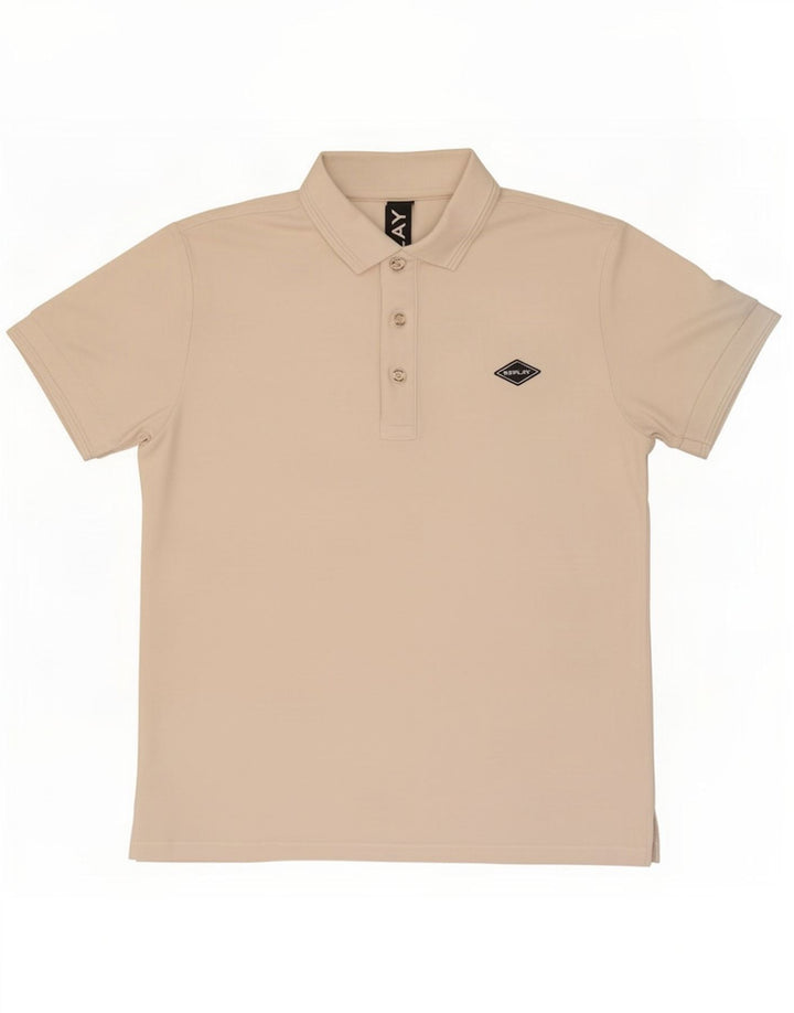 Replay Polo para hombre de algodón blanco roto mediano