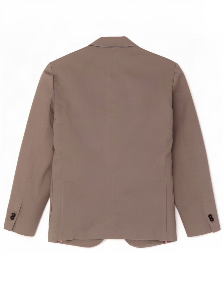 Chaqueta tipo blazer de 2 botones para hombre Henry Cottons IT 46 Algodón gris pequeño
