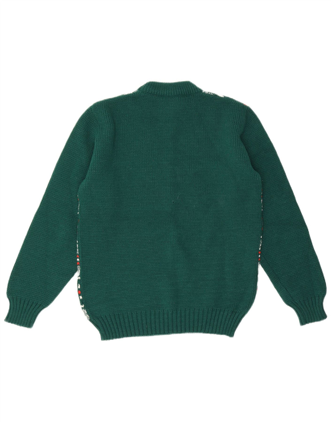 Dralon Hombre Cuello Redondo Jersey Jersey Pequeño Verde Fair Isle Poliacrílico