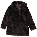 Marks & Spencer Chaqueta de piel sintética para mujer UK 12 Medium Black Modacryl