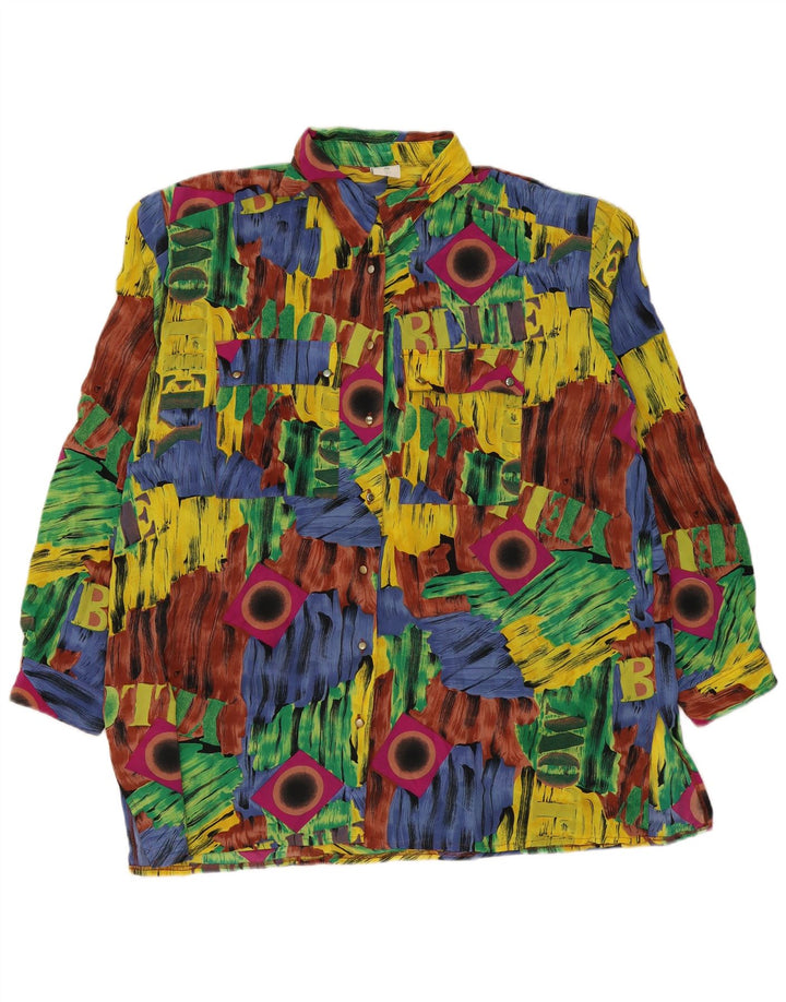 Canda Blusa camisera gráfica para mujer EU 48 2XL Patchwork multicolor