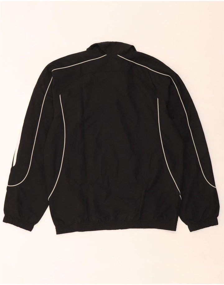 Adidas - Chaqueta de chándal para hombre, talla 36/38, poliéster negro pequeño