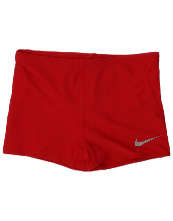 NIKE Pantalones cortos deportivos para niñas 12-13 años Grande Nylon rojo