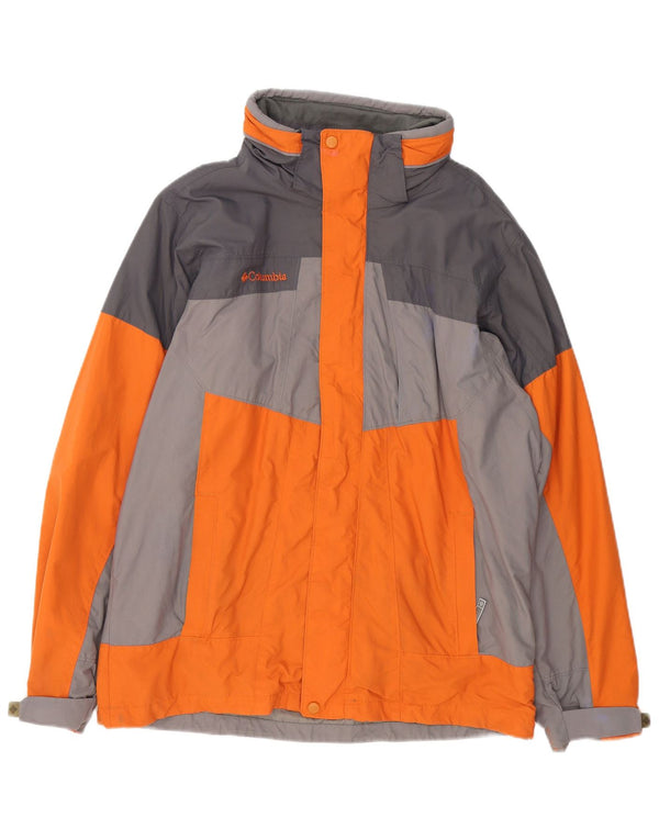 Columbia Bugaboo - Chaqueta de esquí holgada para hombre, talla 38, color naranja medio