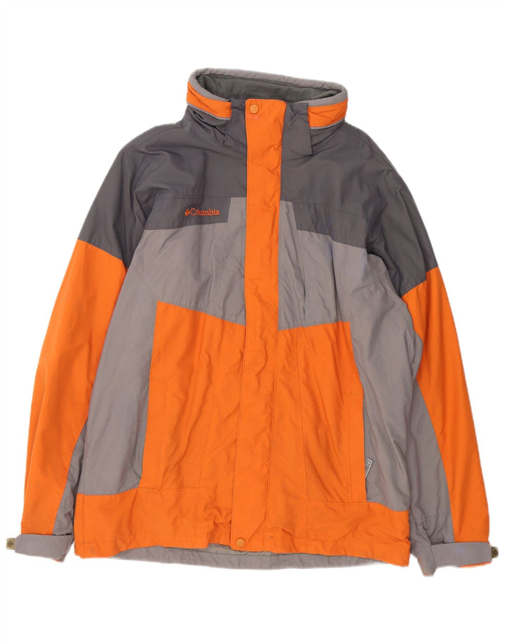 Columbia Bugaboo - Chaqueta de esquí holgada para hombre, talla 38, color naranja medio