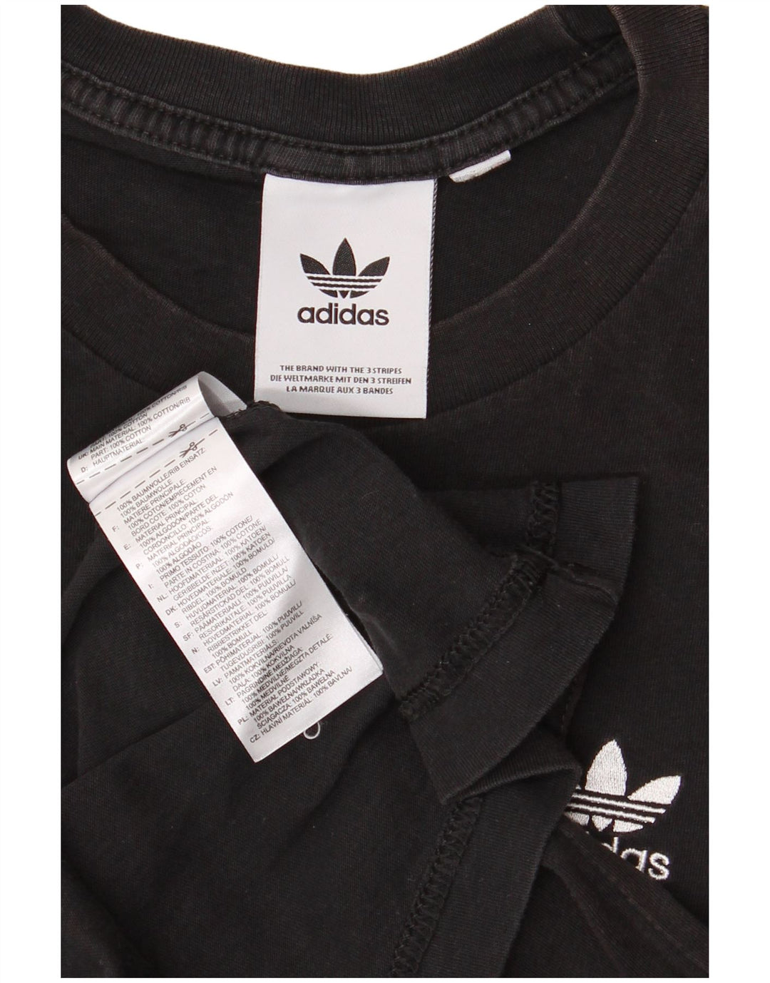 ADIDAS Camiseta Hombre Top Small Algodón Negro