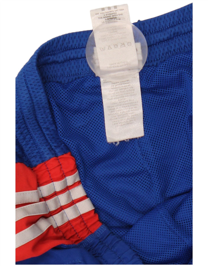 Adidas Hombre Pantalones De Chándal Joggers Azul Medio Colorblock Poliéster