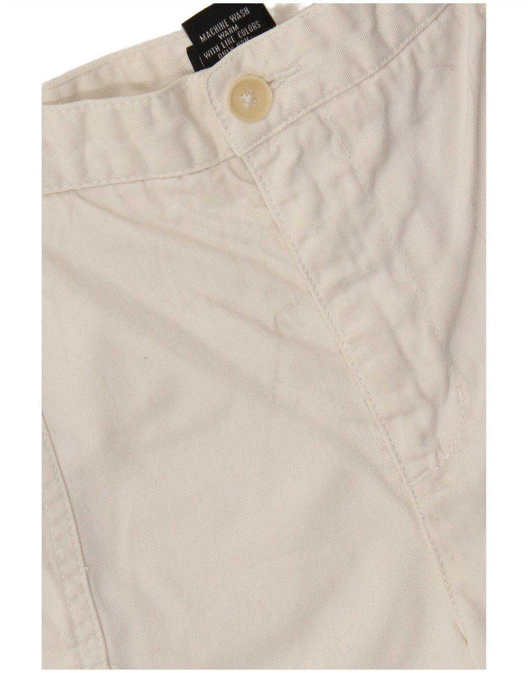 Calvin Klein pantalones cortos chinos para mujer US 6 mediano W28 algodón blanco roto