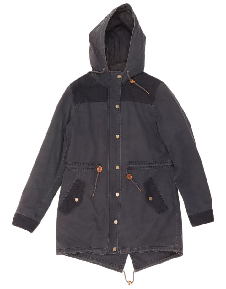 Parka con capucha para mujer Fat Face UK 44 Mediano Azul marino Poliéster