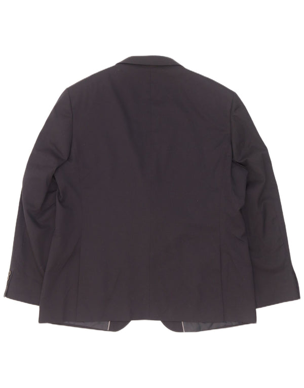 Marks & Spencer Chaqueta tipo blazer de 2 botones para hombre UK 46 3XL Poliéster azul marino