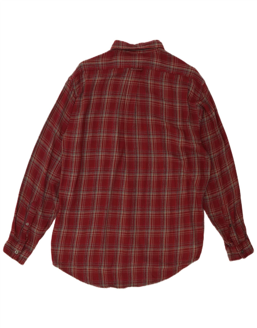 Marks & Spencer Camisa De Franela Para Hombre Viscosa A Cuadros Rojos Pequeños
