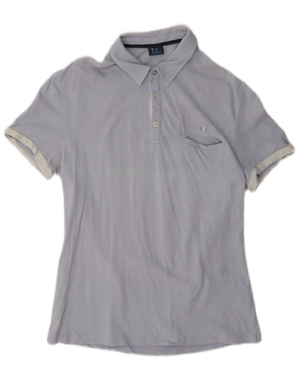 Polo Trussardi Jeans Hombre Algodón Azul Medio