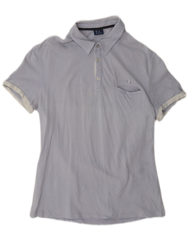 Polo Trussardi Jeans Hombre Algodón Azul Medio