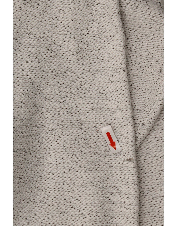 Fat Face Sudadera con capucha y cremallera para mujer UK 46 Large White Cotton