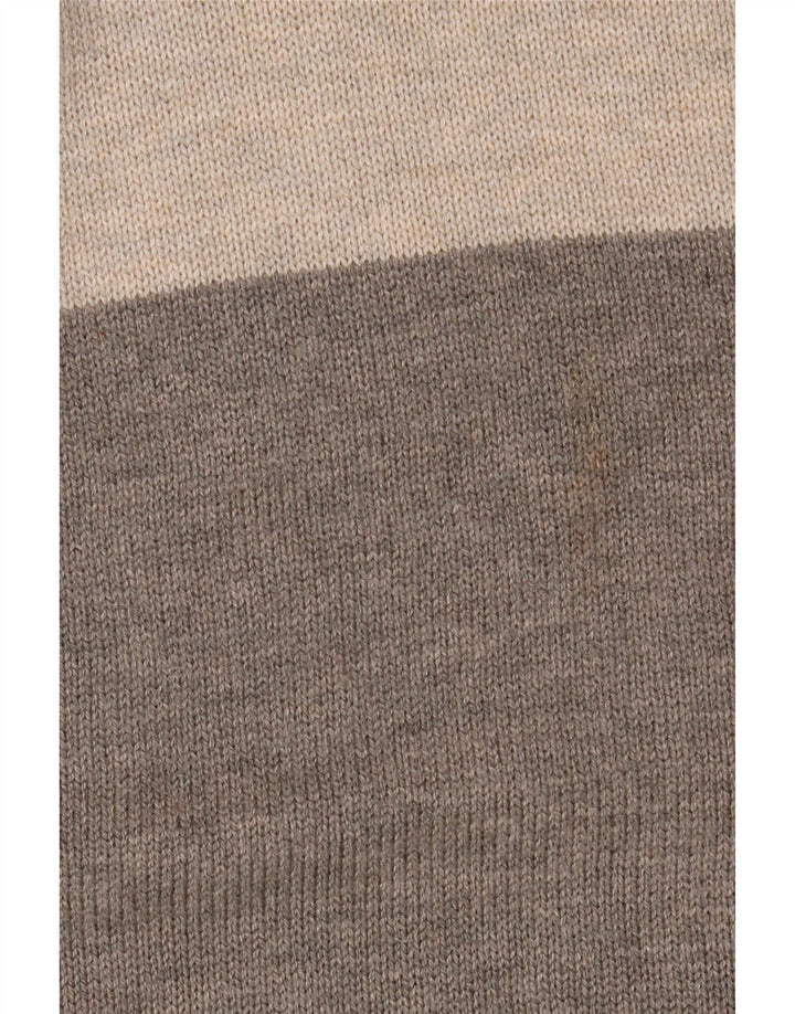 MARKS & SPENCER Jersey de cuello redondo para hombre con bloques de color gris grande