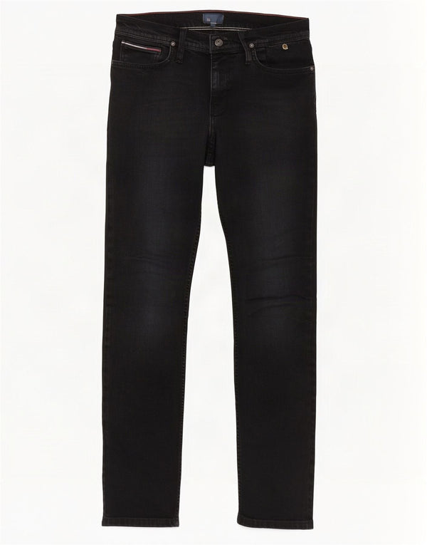 Vaqueros ajustados para mujer Tommy Hilfiger W30 L34 Algodón negro