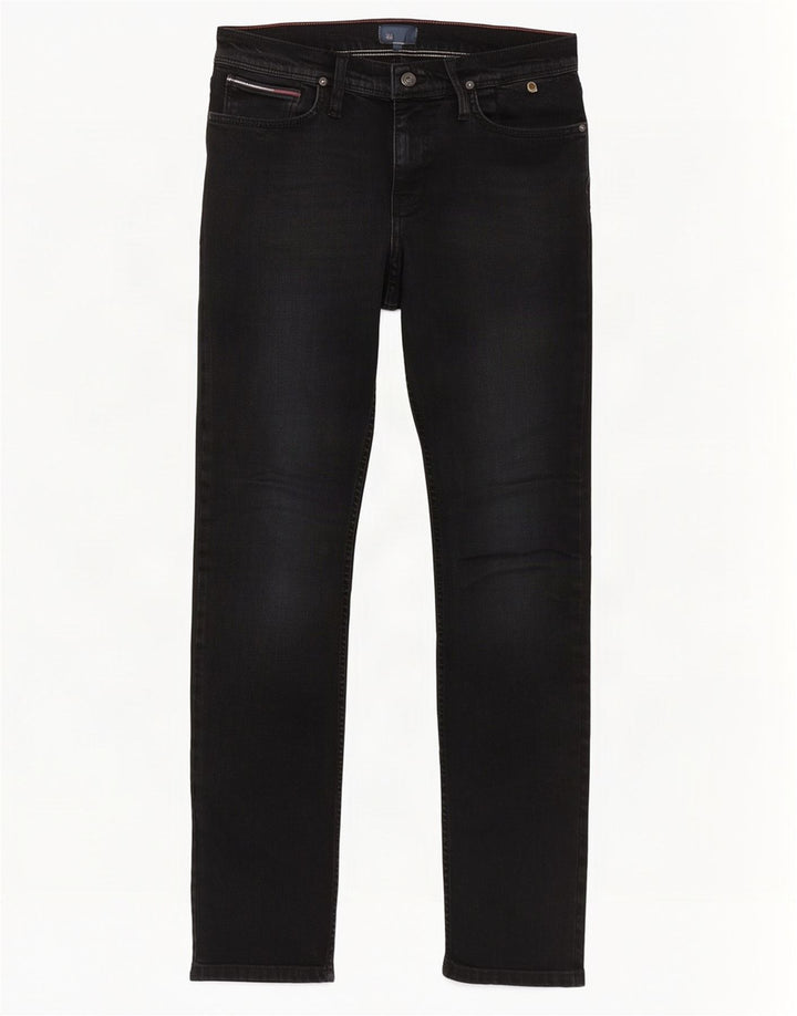 Vaqueros ajustados para mujer Tommy Hilfiger W30 L34 Algodón negro