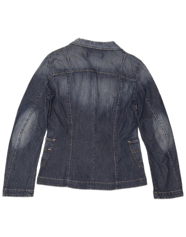 Chaqueta tipo blazer vaquera de 3 botones para mujer Gas UK 44 Algodón azul grande