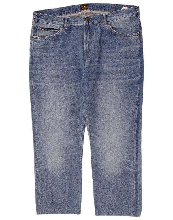 Vaqueros rectos ajustados Rider para hombre Lee W38 L27 algodón azul