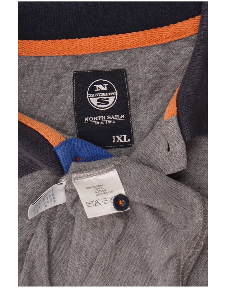 North Sails Polo Gráfico Hombre XL Algodón Gris