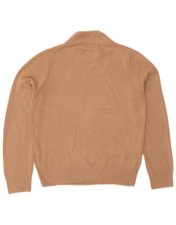 Marks & Spencer Suéter con Cuello Alto para Mujer UK 8 Pequeño Acrílico Beige