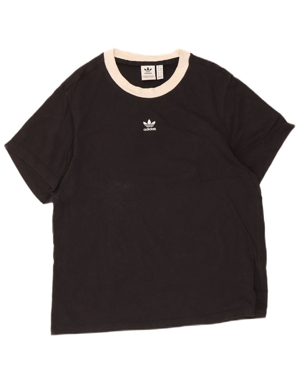 Adidas Camiseta para mujer Top UK 10 Small Black Cotton