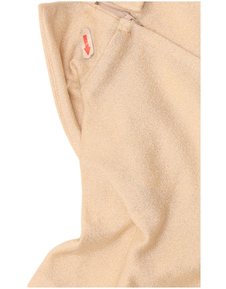 Eastex Maxi vestido para mujer UK 44 Poliéster beige medio