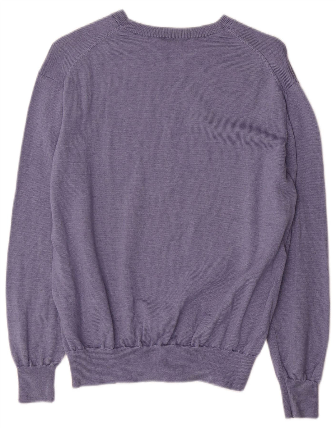 Cos - Jersey extragrande con cuello barco para mujer, talla 10, lana azul pequeña