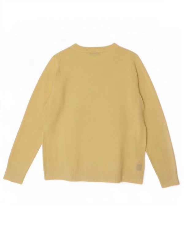 Marks & Spencer Jersey con Cuello Barco para Mujer UK 12 Acrílico Amarillo Medio