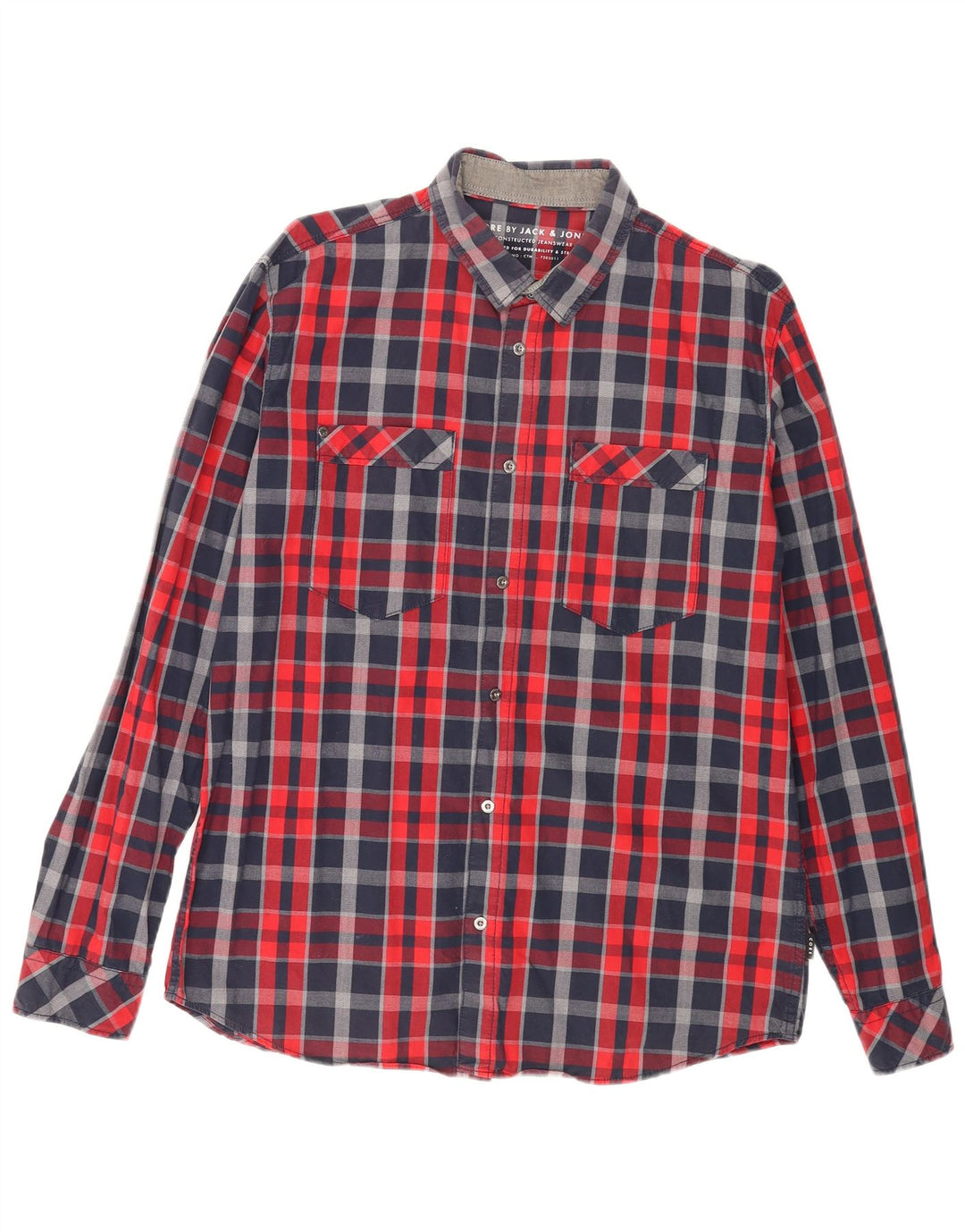 Camisa Jack & Jones Hombre XL Algodón Cuadros Multicolor