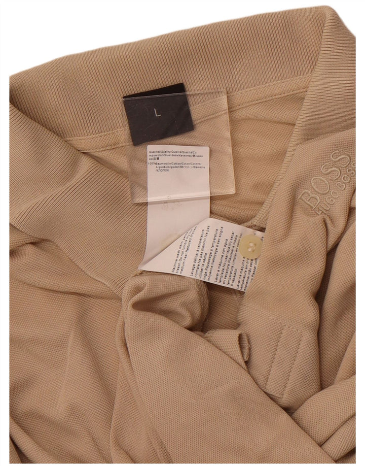 Polo HUGO BOSS Hombre Grande Algodón Beige