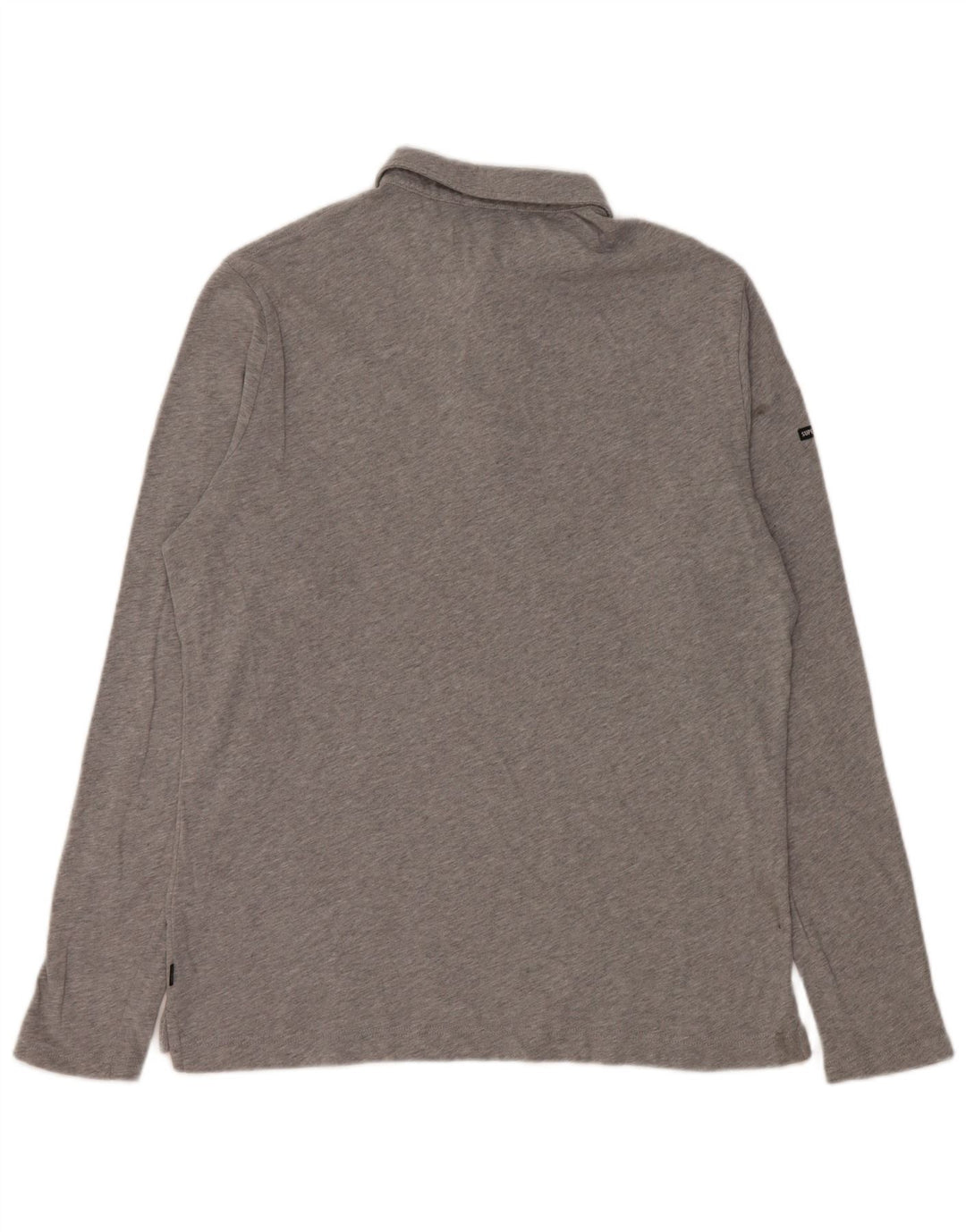 Superdry Polo De Manga Larga Para Hombre De Algodón Gris Grande