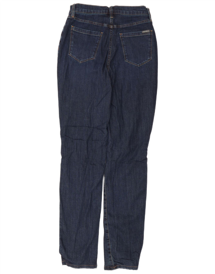 Eddie Bauer Jeans ajustados ligeramente curvados para mujer US 4 Small W28 L31 Azul marino