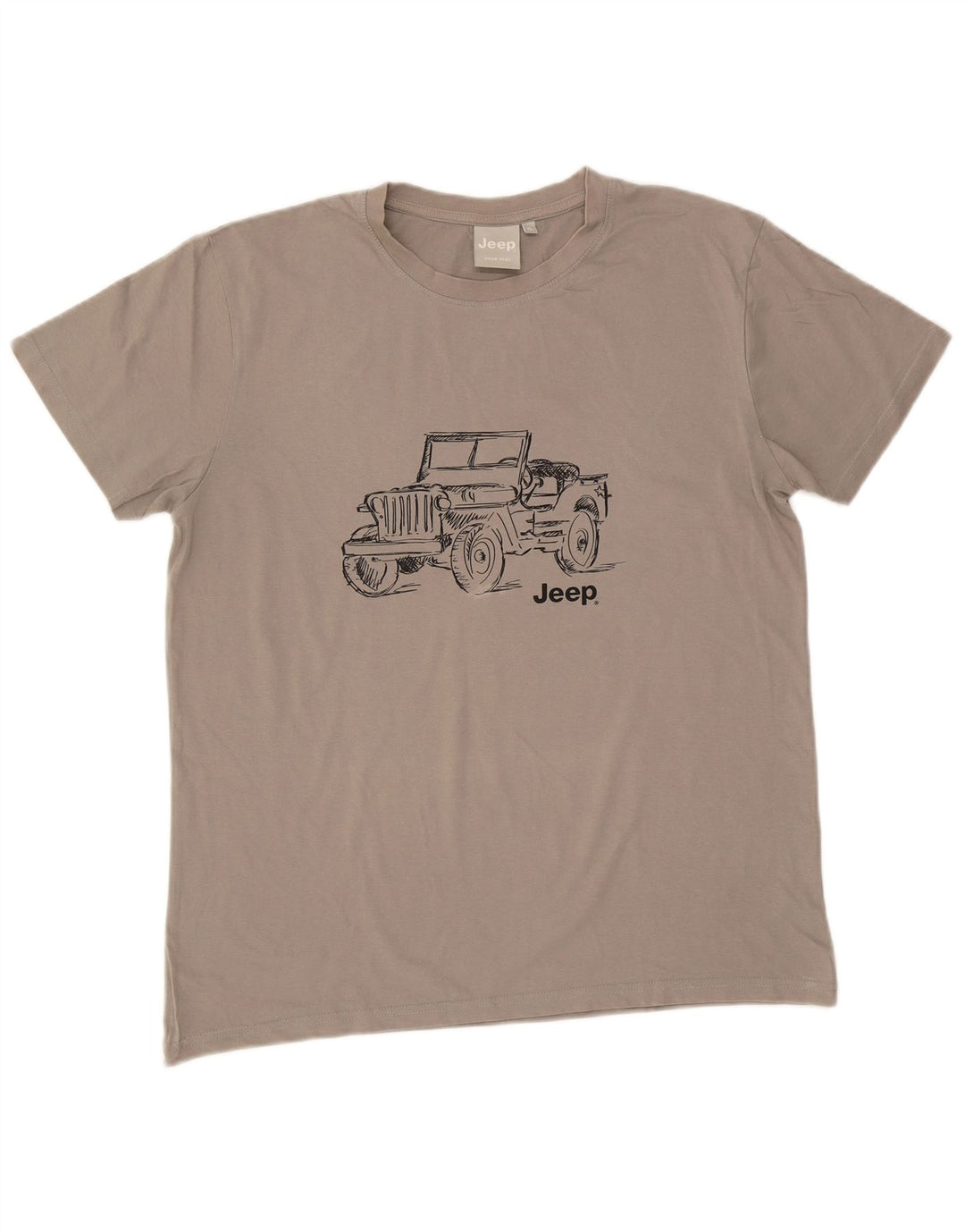 Jeep Camiseta gráfica para hombre Top XL Gris
