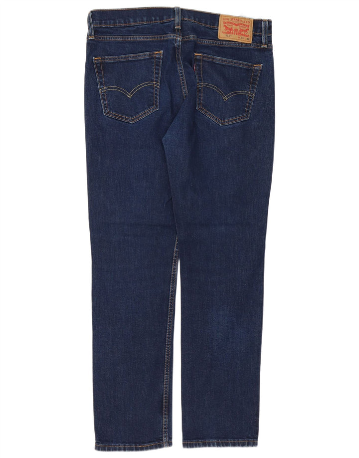LEVI'S Mens 511 Slim Jeans W34 L30 Algodón Azul