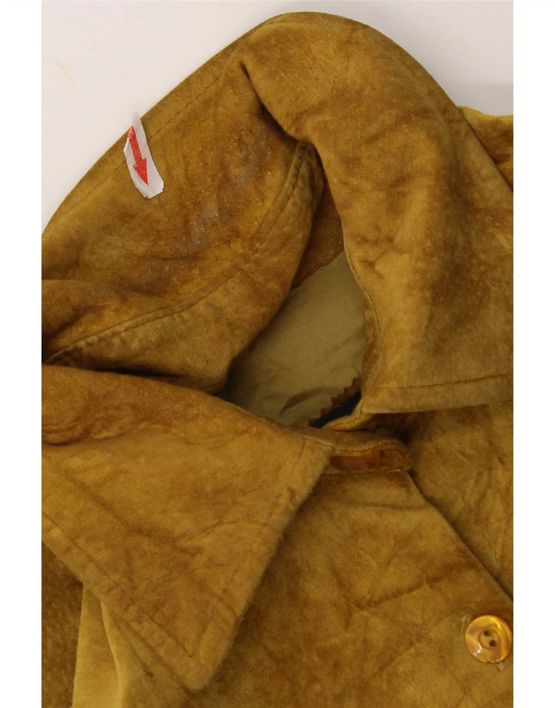 Chaqueta de ante vintage para mujer IT 48 XL Caqui
