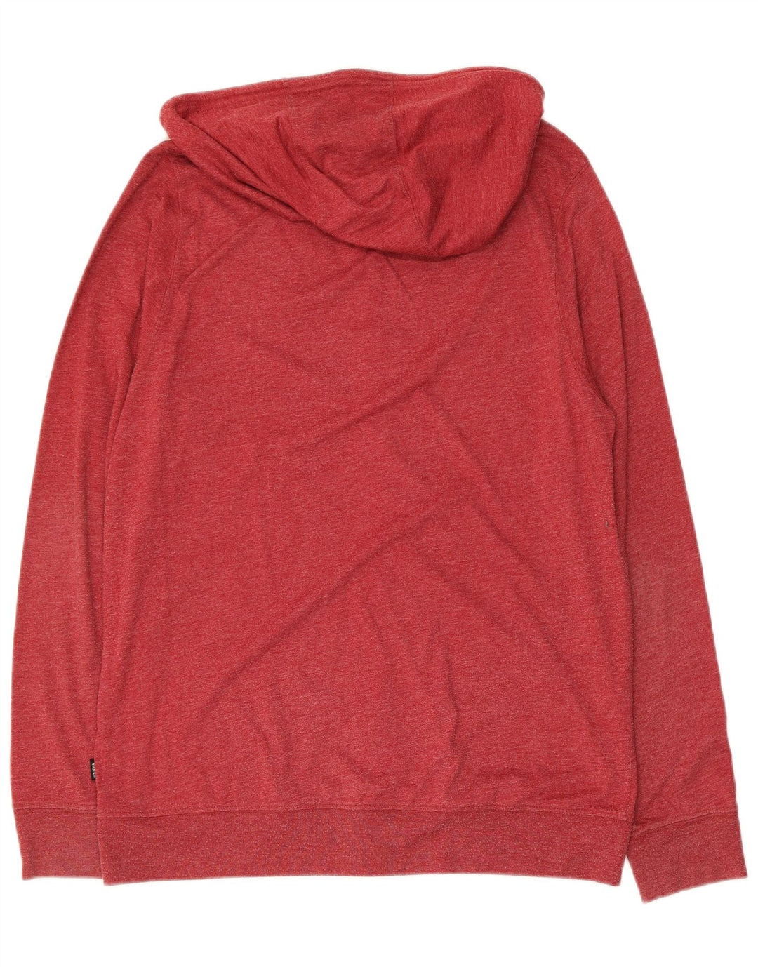 Vans - Sudadera con capucha y cremallera para hombre, talla grande, color rojo