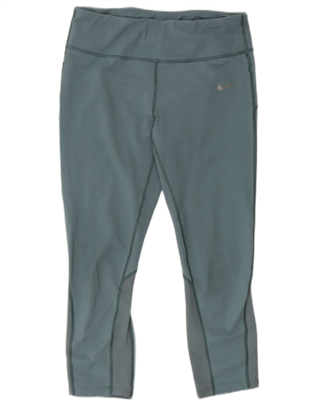 Nike Leggings Capri Dri Fit para Mujer Reino Unido 12 Algodón Azul Medio