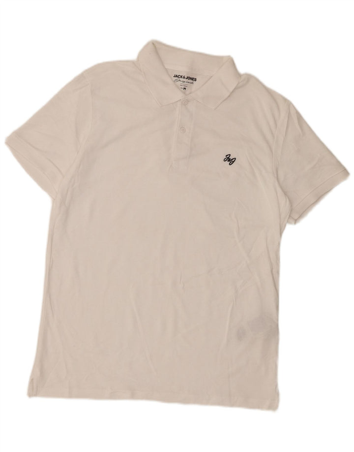 JACK & JONES Polo Hombre Algodón Blanco Mediano