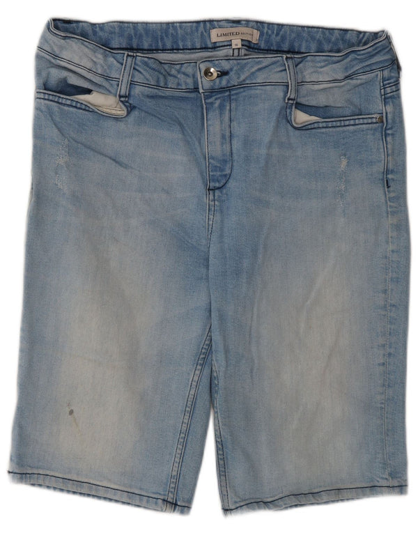 Marks & Spencer Bermudas vaqueras para mujer UK 16 Large W32 Algodón azul