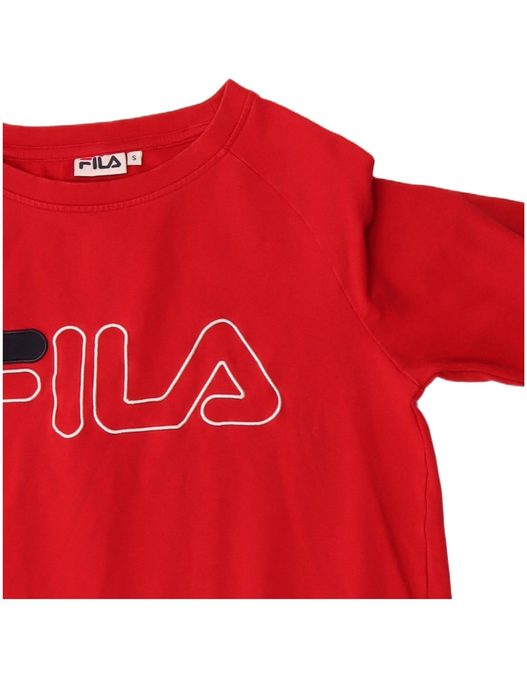 Fila Sudadera gráfica para mujer Jumper UK 10 Small Red Cotton