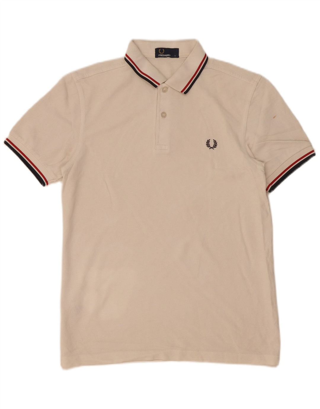 Polo Fred Perry Para Hombre De Algodón A Rayas Blanco Pequeño