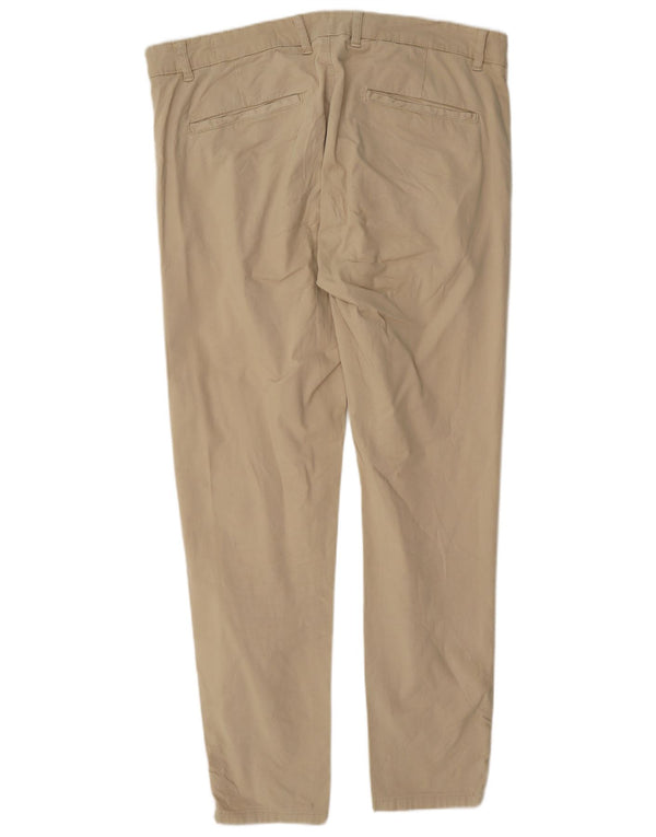 Zara Pantalón chino ajustado para hombre EU 48 XL W38 L30 Beige