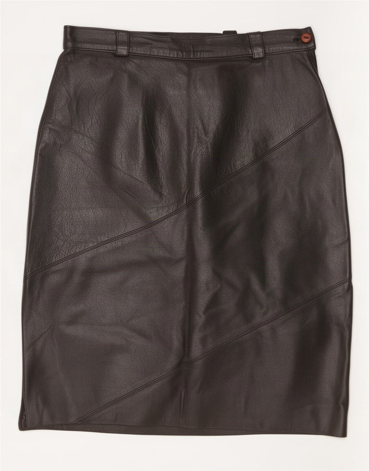 Falda de cuero para mujer Compagnia IT 44 Medium W28 Negro