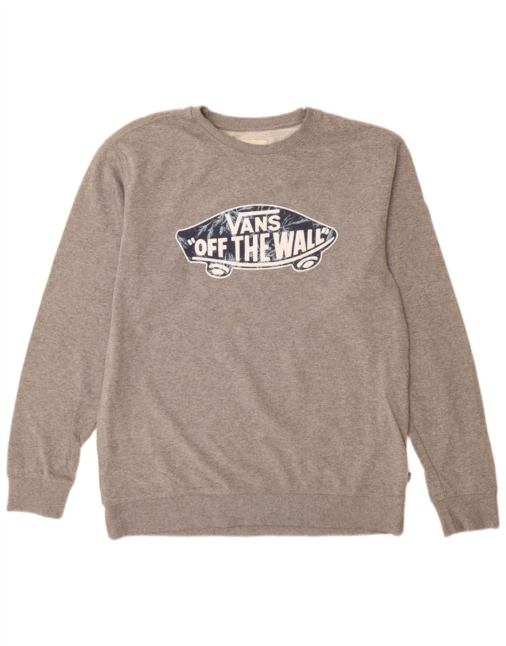 Vans Hombre Graphic Sudadera Jumper XL Gris Algodón